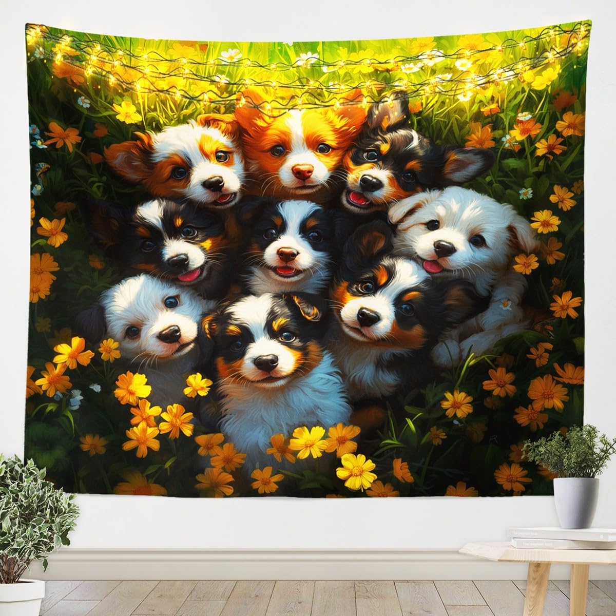 Feelyou Girls Strawberry Tapestry Large 59"x82" Kids Kawaii Strawberry Wall Hanging for Boys Teens Cute Cartoon Strawberry Wall Blanket Anime Wall Art Pink Tapestries image 4