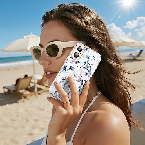 Miniatura 8 de MILPROX Funda compatible con iPhone 15, compatible con MagSafe, bonito patrón floral de mariposas con niñas y mujeres, funda protectora magnética