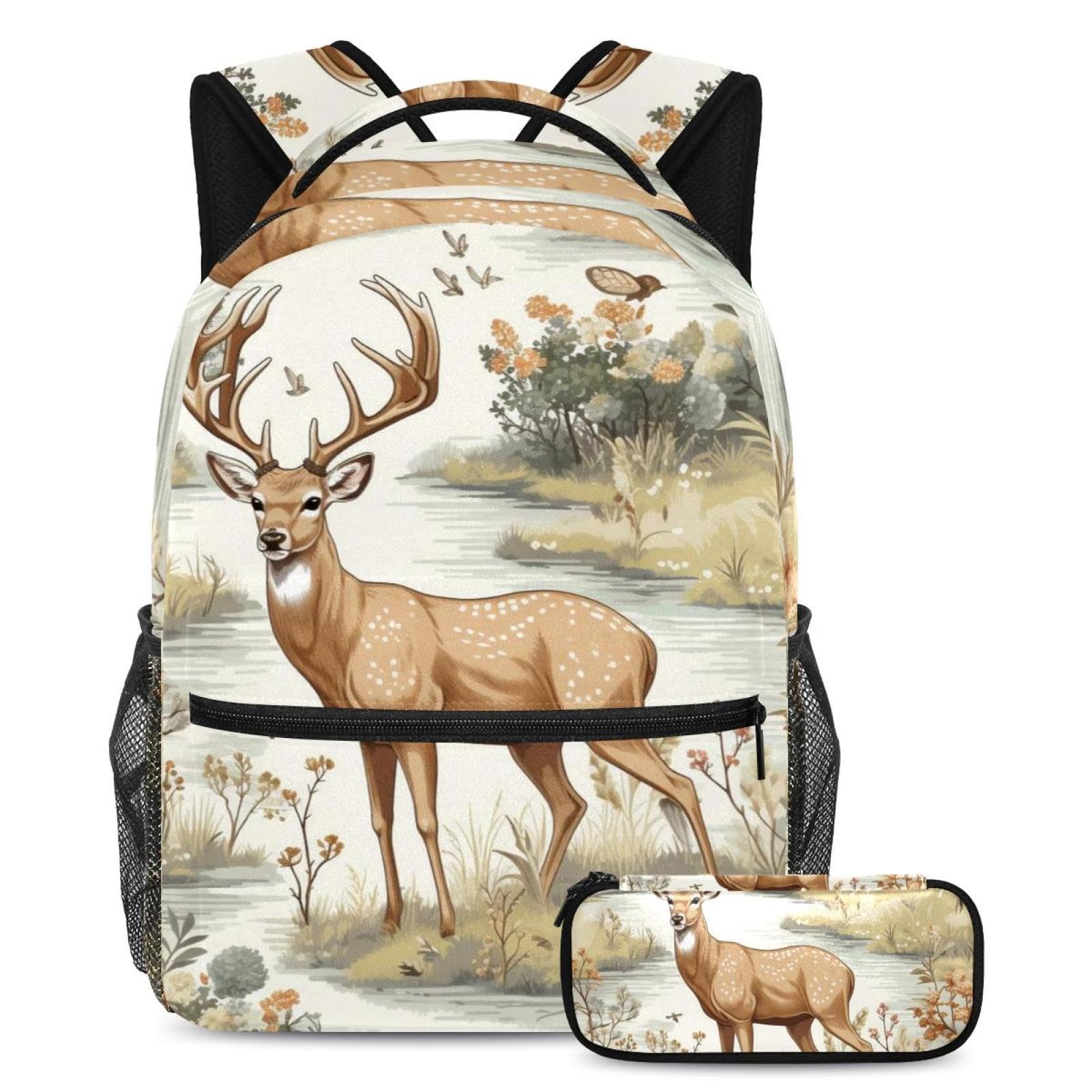 Sac à dos Deer Adventure grand format 40cm avec sa trousse
