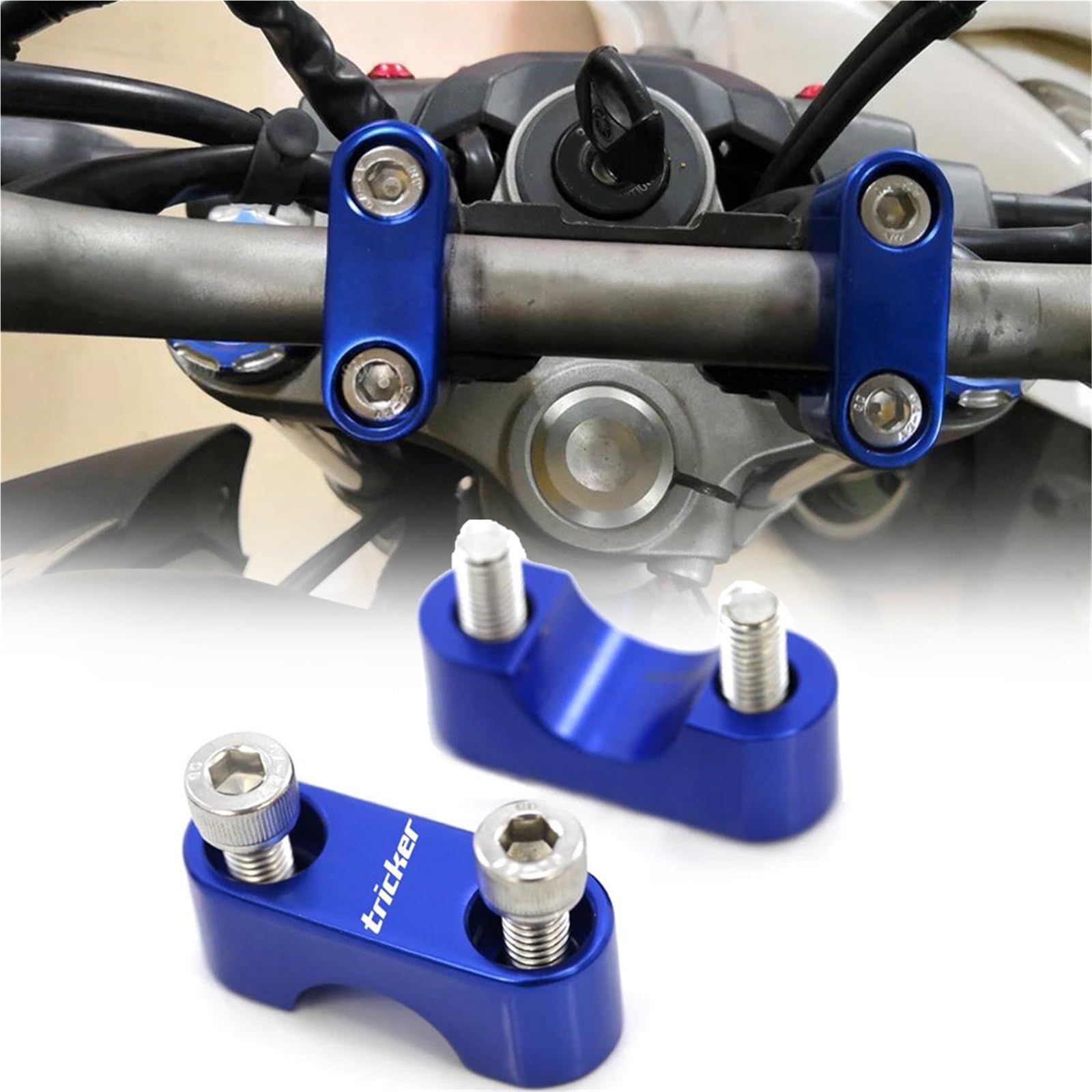 Serrage supérieur du guidon de moto CNC haut de gamme pour Yamaha XG250 Tricker