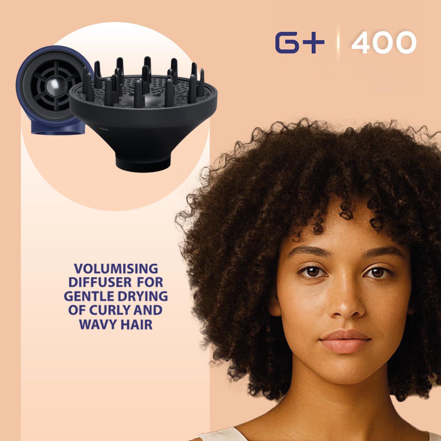 G+400 Multistyler 7-w-1 Gammapiù | Profesjonalna Lokówko-Suszarka/Suszarko-Lokówka z Cyfrowym Silnikiem, Dyfuzorem i Szczotką Dodającą Objętości | Stylizator do Włosów