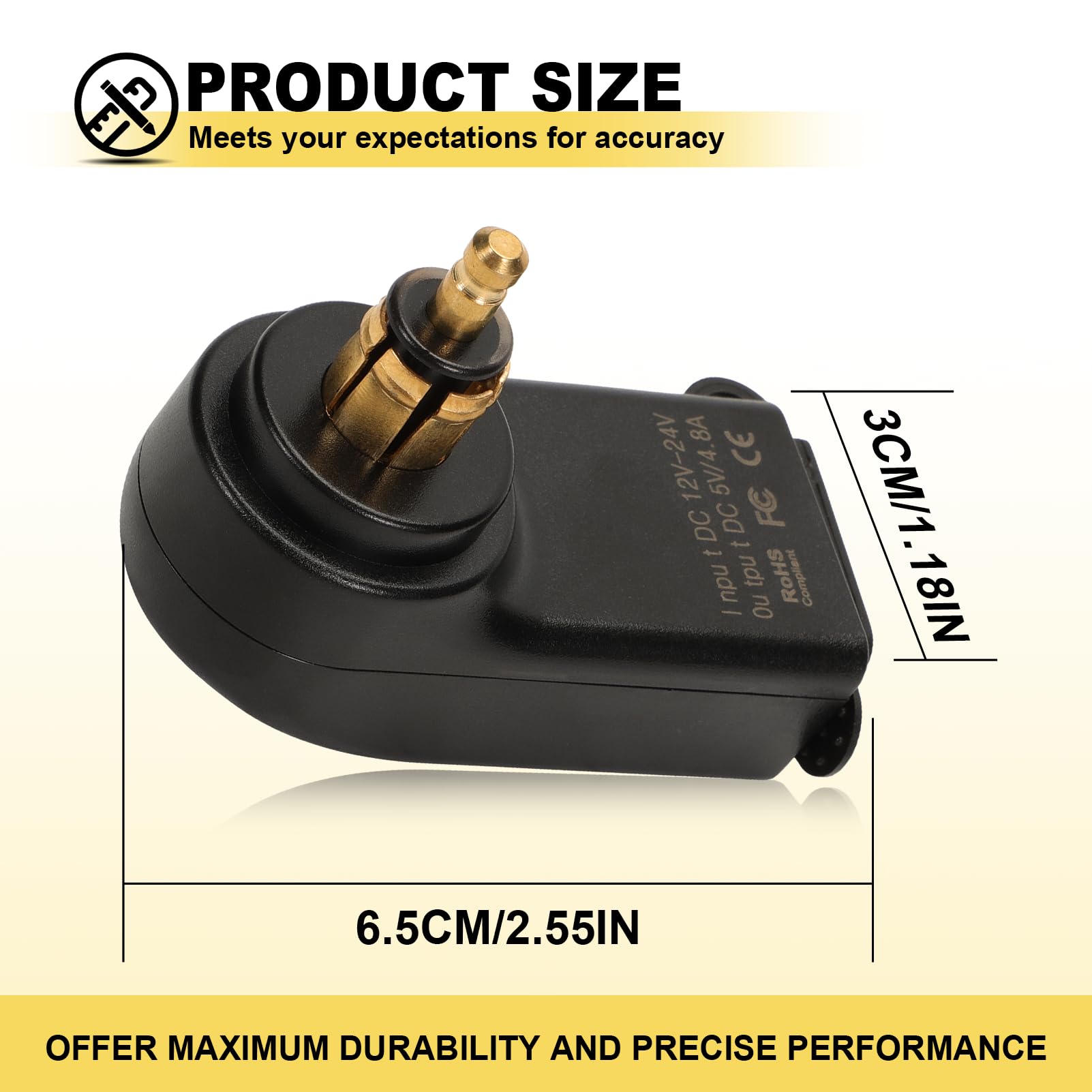 Presa USB Motociclo Caricatore Per Due Porte, Per I Modelli Bmw F800gs, F650gs E F700gs Connettore Ricarica Rapida Con Cappuccio In Gomma Impermeabile, 12-24 V Cc, 2,4 A, Per 1200gs Rt