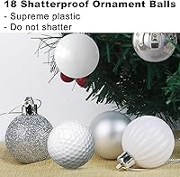 Vista 63 de Bolas de Navidad grandes de bronce de 3.2 pulgadas, adornos de decoración de árbol de Navidad, bolas colgantes inastillables para cumpleaños