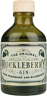 Huckleberry Gin | aus frischen Heidelbeeren destilliert | Miniatur Gin zum Probieren oder Verschenken | 0,05l | 44%