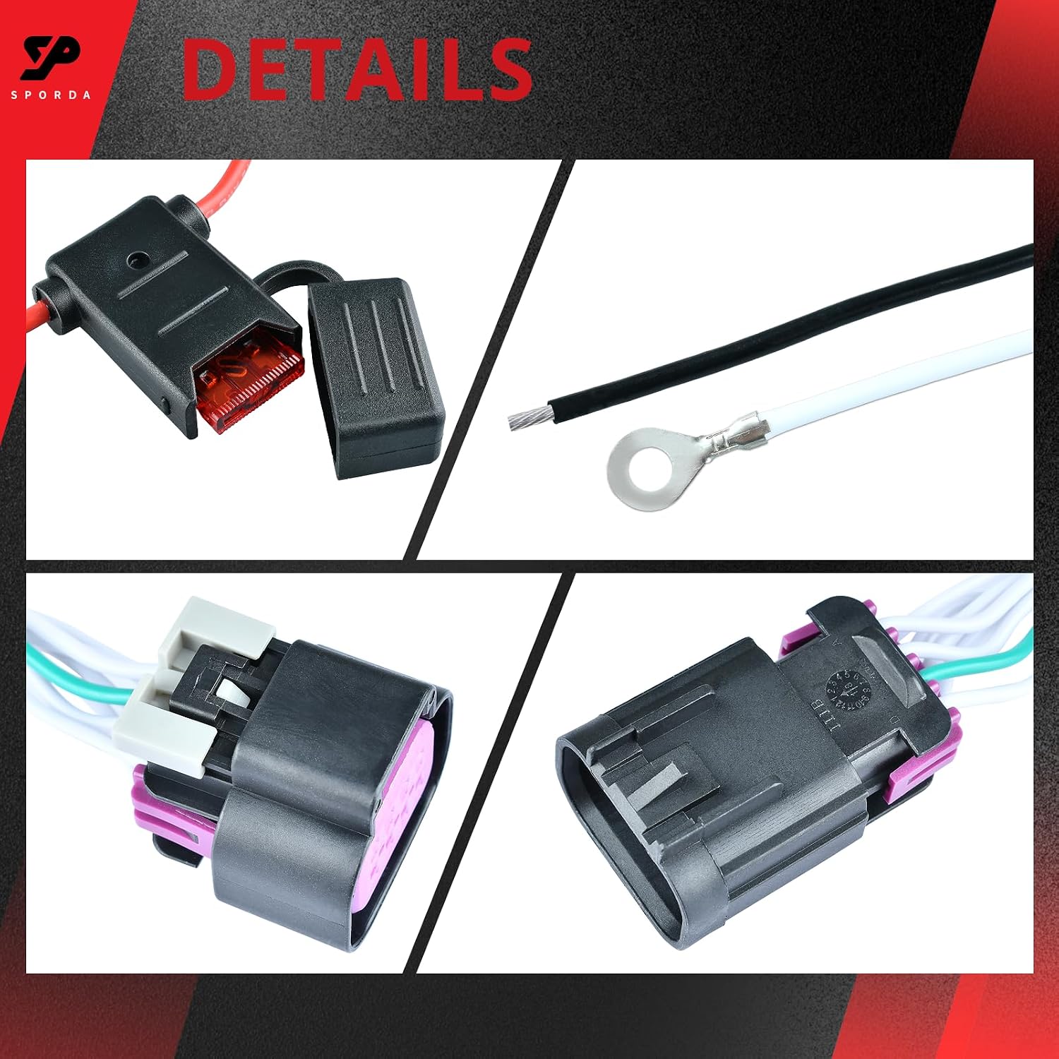 56478 Vehicle-Side Custom 4-Pin Trailer Wiring Harness | Plug-and-Play,4-Flat Compatibility,Advanced Circuit,Weather-Resistant Protection,fits for Ram ProMaster 1500 2500 3500