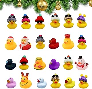 Christmas Countdown Calendar For Kids,Christmas Countdown Fun Toys With Cute Duck Design - 2024 Christmas Advent Calendar Animal, Christmas Countdown Fun Toys, Tabletop Decors Gift For Girls Phasz