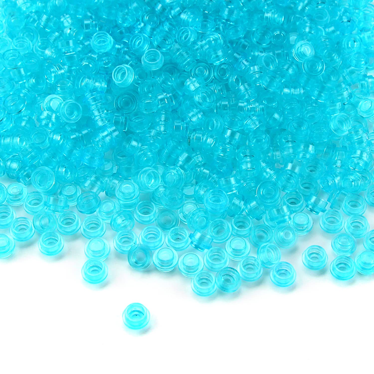 Round Plates 1x1 1000 Pieces Studs Bulk Pack Building Kit Water Pixel Art โ image 1
