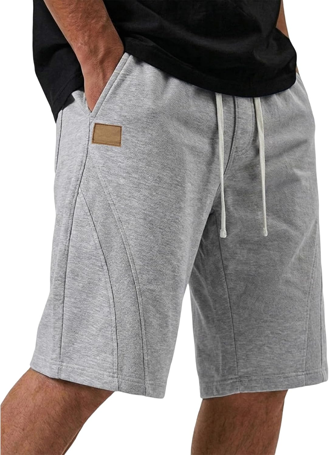 FQZWONG Men Shorts Workout Stretch Pants Summer Sport Trousers Casual Hiking Short Pant Lightweight Gym Shorts with Pocket