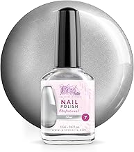 Professional Nail Polish 12 ml – Silver Nail Polish – Home Manicure – Long-Lasting & Intense Shine – Gel Effect Without Lamp – Easy Application