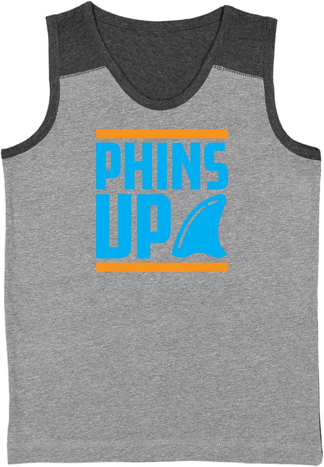 Phins Up - South Florida Sports Fan Youth Contrast Back Tank Top