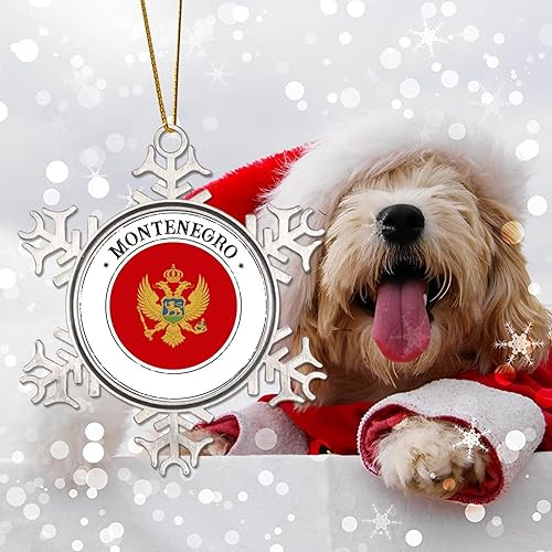 Miniatura 3 de CowkissSign Adornos de decoración de árbol de Montenegro, decoraciones de árbol de Navidad, recuerdo de vacaciones de viajero del mundo de