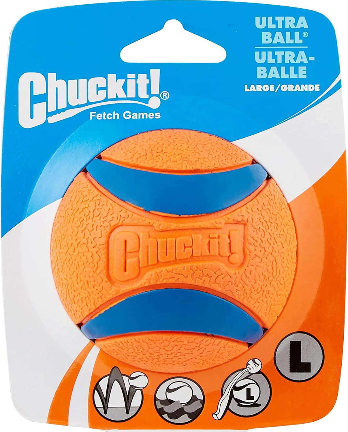 Chuckit! Hund Spielzeug zum Holen Ultra Ball Gummierter passt Launcher Gross 4-Stücke