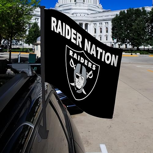 Miniatura 32 de Rico Industries NFL - Bandera de doble cara para automóvil, accesorio para auto B07NHSRDX2