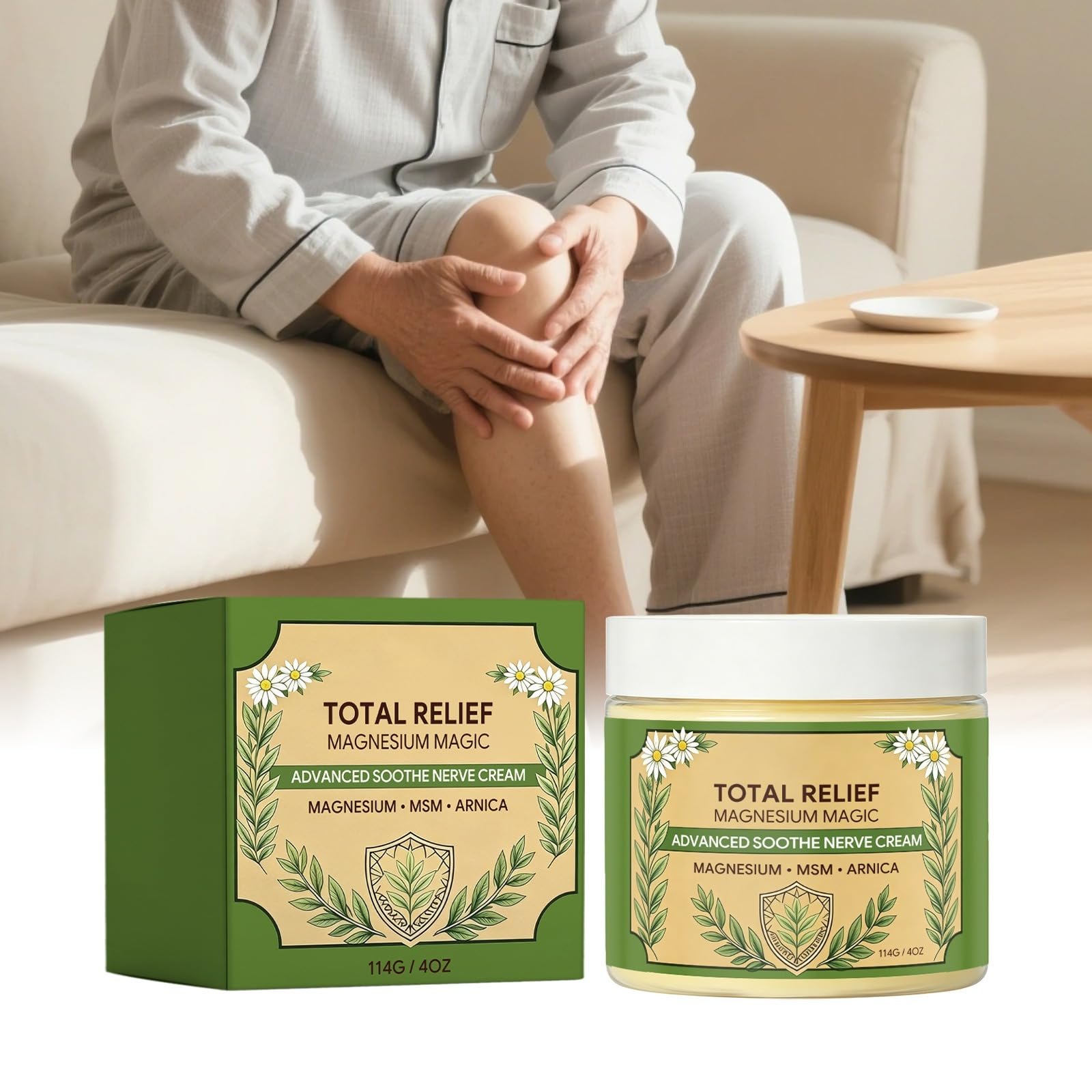 114g Muscolo Relief Cream, Non-Greasy Soothing Night Lotion