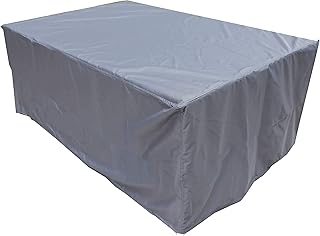 KaufPirat Premium Tarpaulin Outdoor Garden Furniture Cover 280x200x75 cm Table and Chair Dust Cover Waterproof Patio Cover 900 D Polyester 6.000 mm Water Resistance Anthracite