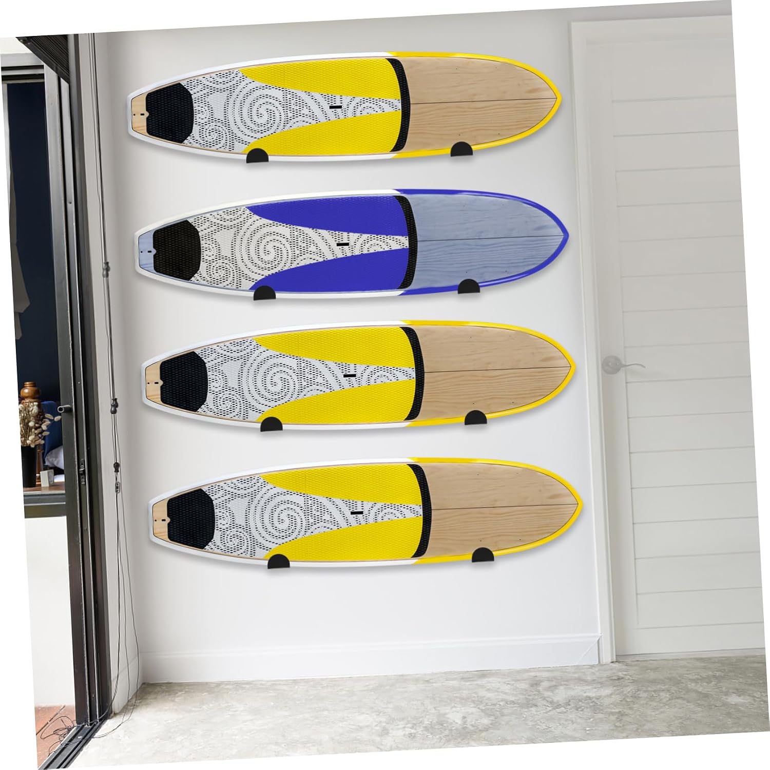 2pcs Snowboard Storage Hook Hangers Wall-Mounted Snowboard Rack for Indoor Use Space-Saving Display and Storage for Skis and Canoes