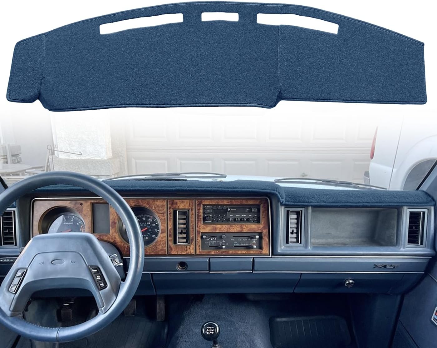 Dash Cover Mat Custom Fit for Ford Ranger Bronco II Dashboard Cover Cap Pad Carpet Protector J301 (Navy Blue)