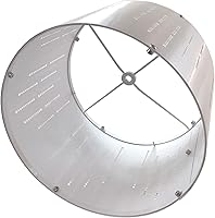 Vista 3 de Royal Designs, Inc. HB-643-10PN-2 - Pantalla de lámpara de tambor poco profundo con diseño de plantilla, níquel pulido, 10 x 10 x 8.5, paquete de 2