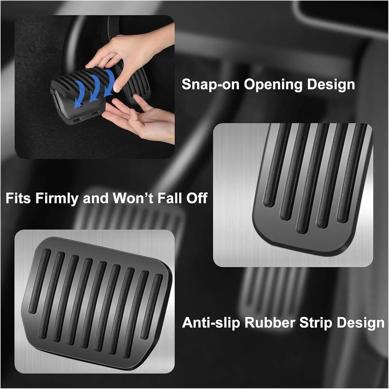 Compatible With Model Y Juniper 2025 Model 3 Highland 2017-2026 Car Brake Pedal Pad Cover Non-Slip Foot Pedal Protector