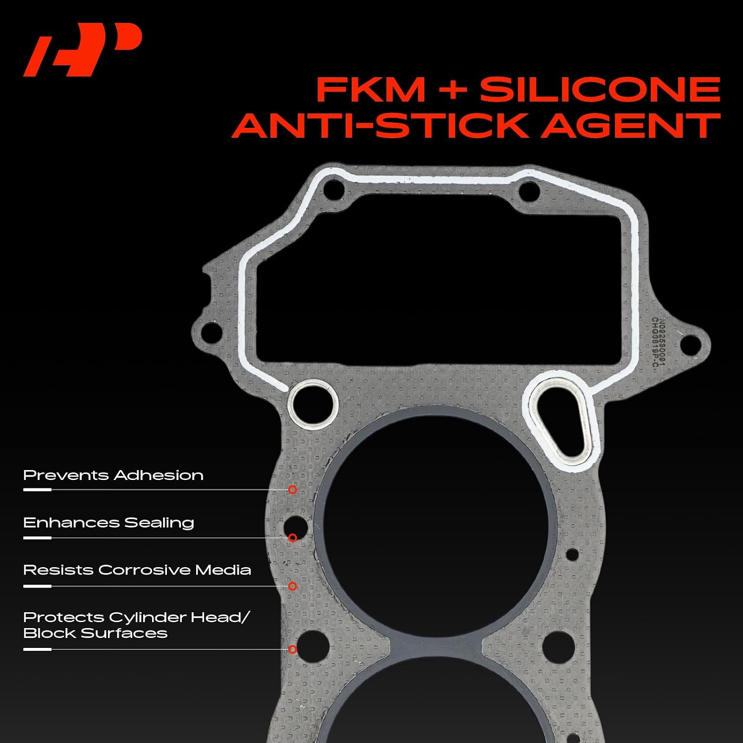 A-Premium L4 1.6L Engine Cylinder Head Gasket Compatible with Nissan Sentra 1991-1999, 200SX 1995-1998, NX 1991-1993, Graphite