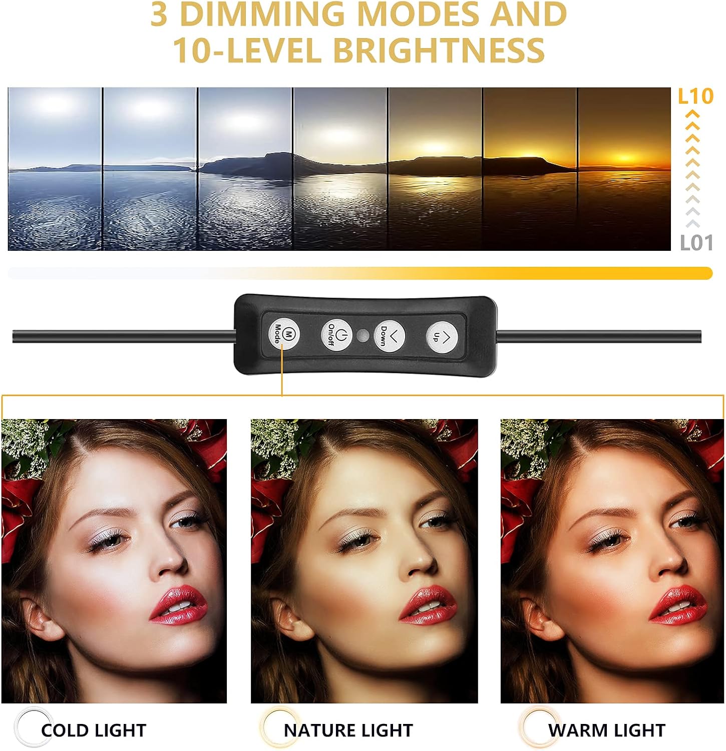 Exclusive Discount 🔥 12'' Selfie Ring Light with Tripod Stand/Desk Stand/2×Phone Holder/Bluetooth Remote Control, LED Circle Light for Live Stream/TikTok/Makeup/YouTube Video, Compatible for iPhone & Android