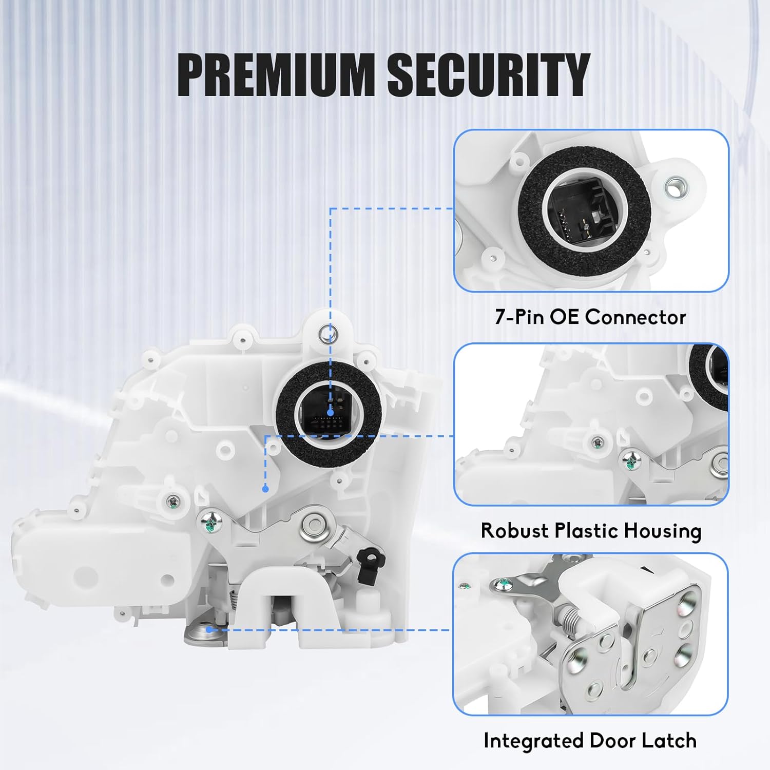Front Passenger Side Door Lock Actuator Fit for 2007 2008 2009 2010 2011 Honda CRV CR-V Front Right Front Door Latch Assembly, Replaces DLA1015 72110-SWA-D01 72110SWAD01