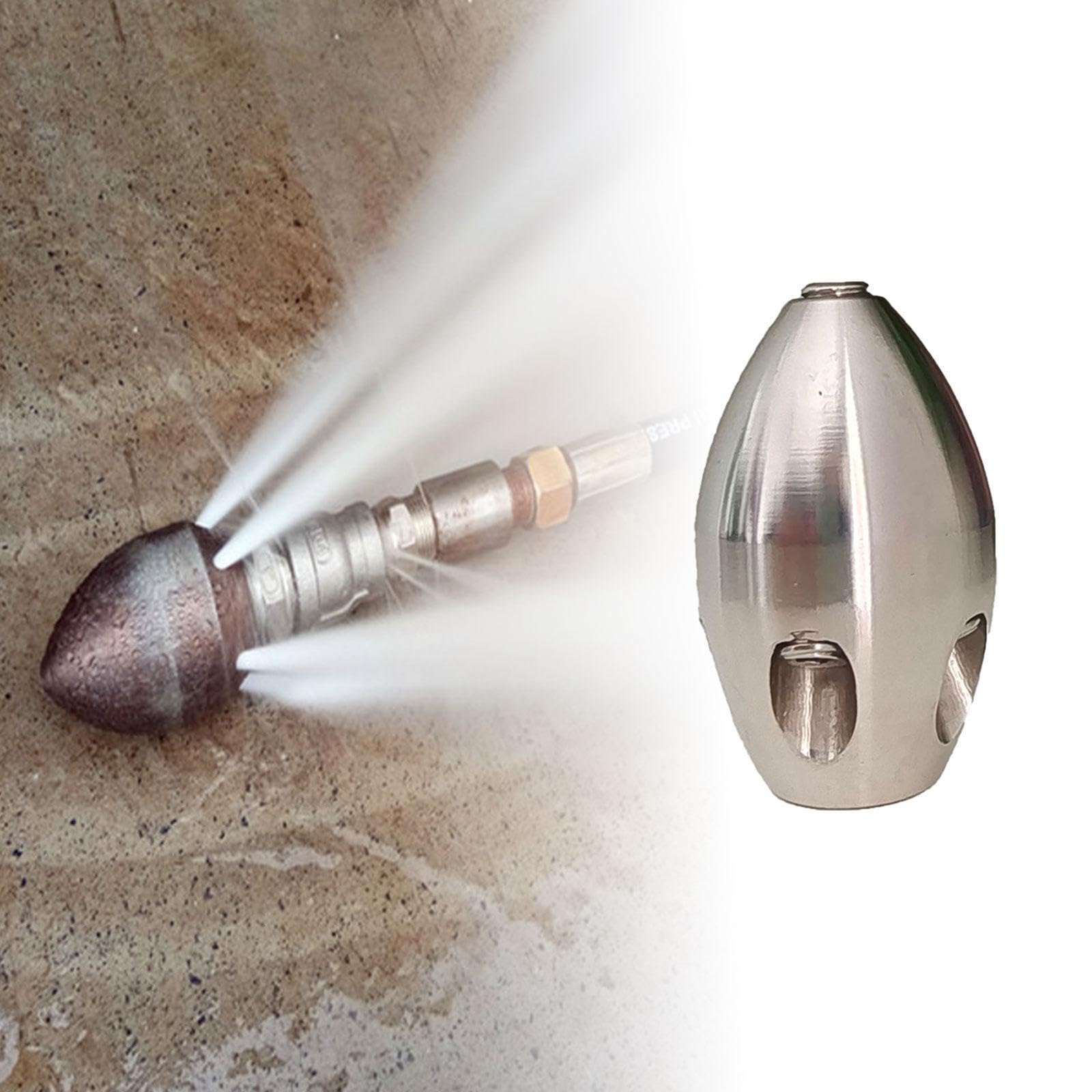 MagiDeal Jettierdüsendruck 150-200 kg 1/2" Innengewinde, Edelstahl Kanalreinigungsdüse, Rohrreinigung, Abflussreinigungsdüse für Apartmentdruck Waschmaschine Abwasserkanalabwasserkanal, 70 L Pro Min
