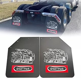 2PCS Angled 24" x 30" Mud Flaps Splash Guard with Great Truck Pattern Replacement