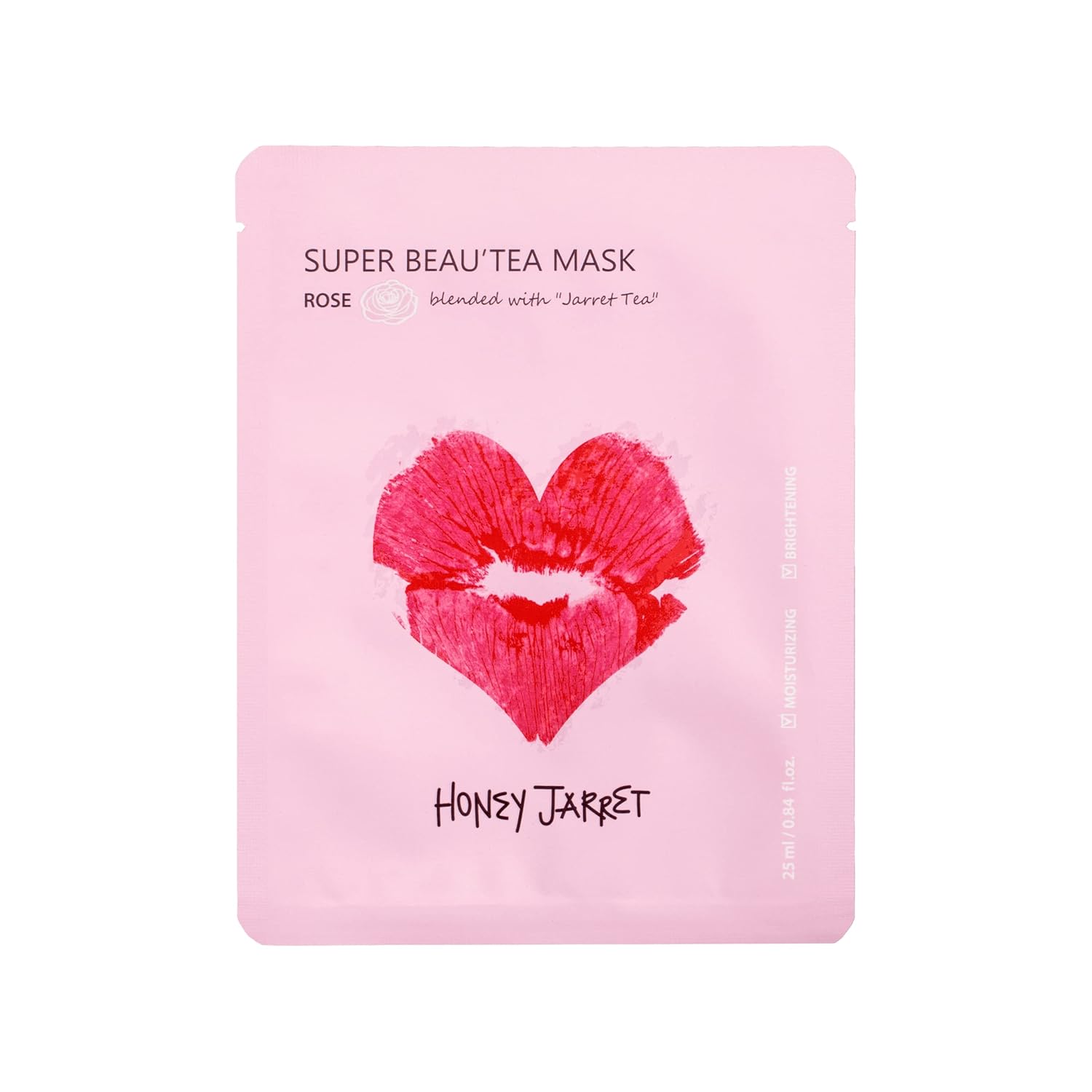Honey Jarret Super Beau'tea Mask Rose Sheet Mask Pack of 5, Face Sheet Mask