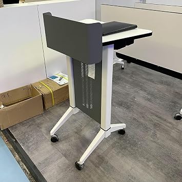 Modern Mobile Lectern Speaking Platform Simple Classroom Training Conference Podium Table Standing Desk
