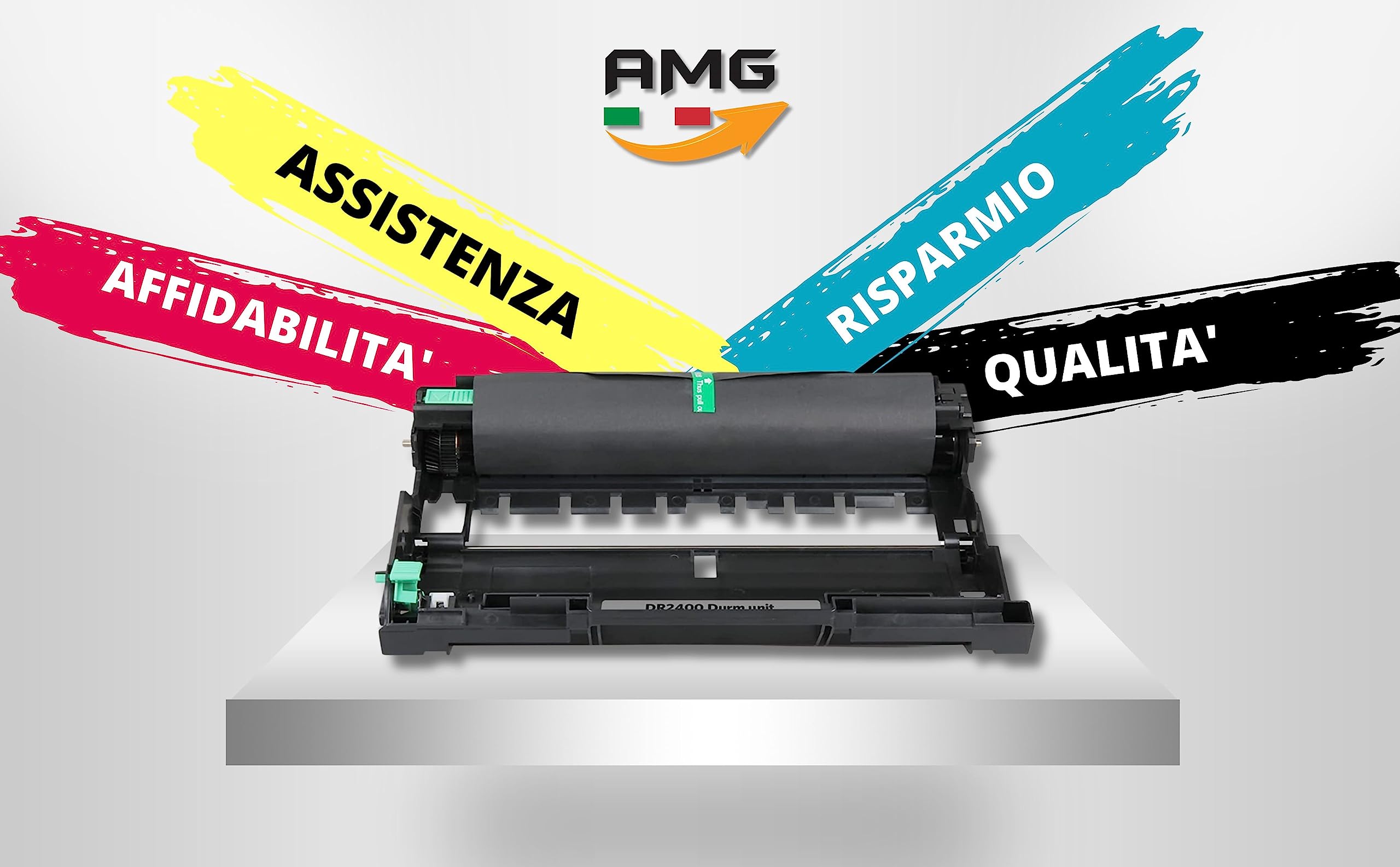 NON CARTUCCIA Tamburo Compatibile DR2400 Drum per Brother MFC-L2710DW HL-L2350DW MFC-L2710DN HL-L2310D DCP-L2530DW MFC-L2750DW DCP-L2510D MFC-L2730DW HL-L2375DW DCP-L2550DN