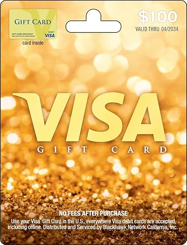 Visa $100 Gift Card (plus $5.95 Purchase Fee)