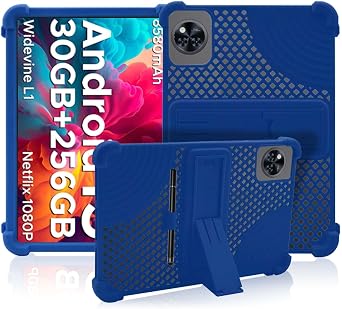 Case for DOOGEE U11 Pro Tablet,NOUKAJU Tablet Protection Casewith Pen,Adjustable Bracket,Soft Silicone,Silicone Protection Cover for DOOGEE U11 Pro 11inch TabletBlue