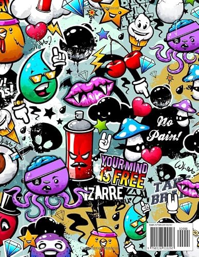Graffiti Coloring Book For Kids: Street Art Coloring Book Kids Who Love Graffiti #TOP1