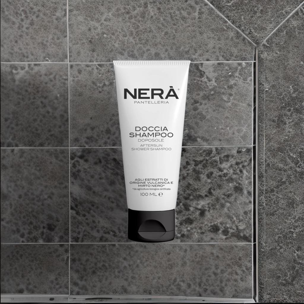 NERA Pantelleria Volcanic Origins 2-in-1 Shower Shampoo and body wash, Black Myrtle Extract, After Sun Care - Image 4