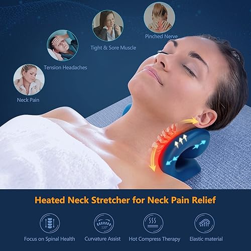 Miniatura 4 de Cozyhealth Almohada de tracción cervical calentada para aliviar el dolor de cuello y almohada de apoyo lumbar calentada para aliviar el dolor de