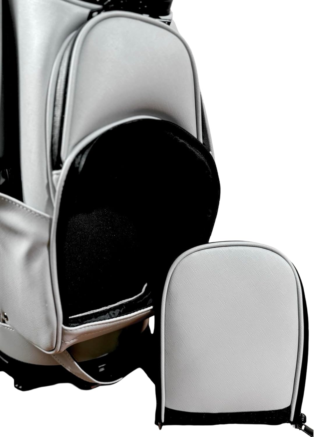 14 Way Golf Cart Bag – Premium Lightweight Cart Golf Bag with Full Length Dividers, 12 Pockets, Cooler Pocket & Rain Hood – Tour Inspired Design by Detroit Golf Co.