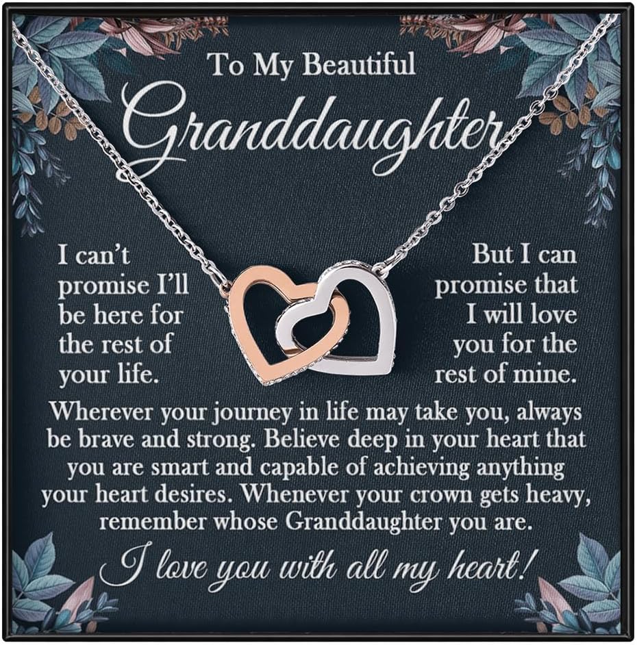 VIRAGIL Granddaughter Necklace - Gifts From Grandma & Grandpa, Birthday & Christmas