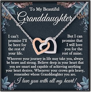 Granddaughter Necklace - Gifts From Grandma & Grandpa, Birthday & Christmas