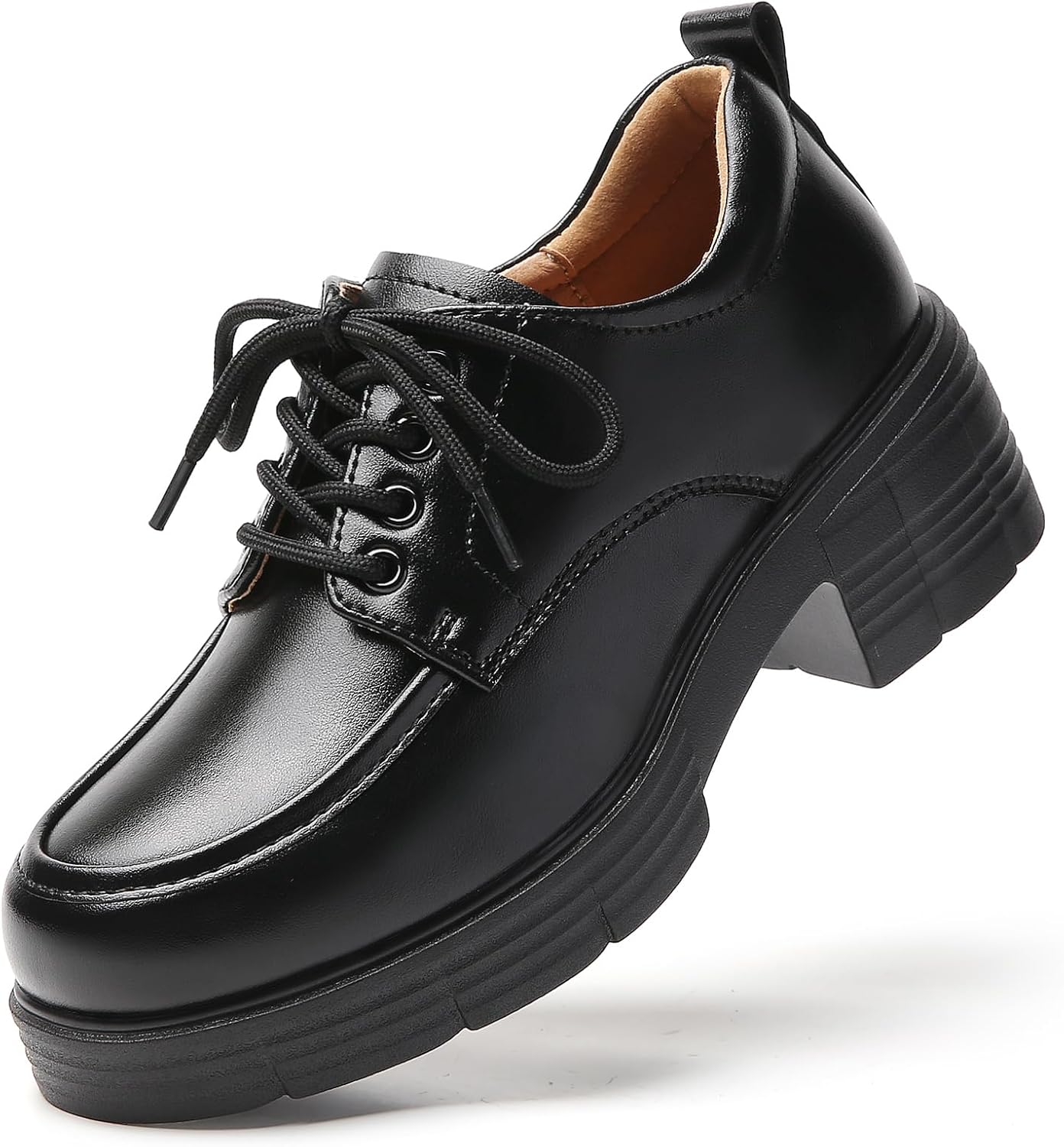 Oxford Shoes for Women Chunky Oxford Shoes Women Platform Oxford Shoes Classic Lace-Up Oxfords for Women, Women's Loafers Comfortable Shoes for Dress Casual Shoes for Office School Daily Wear