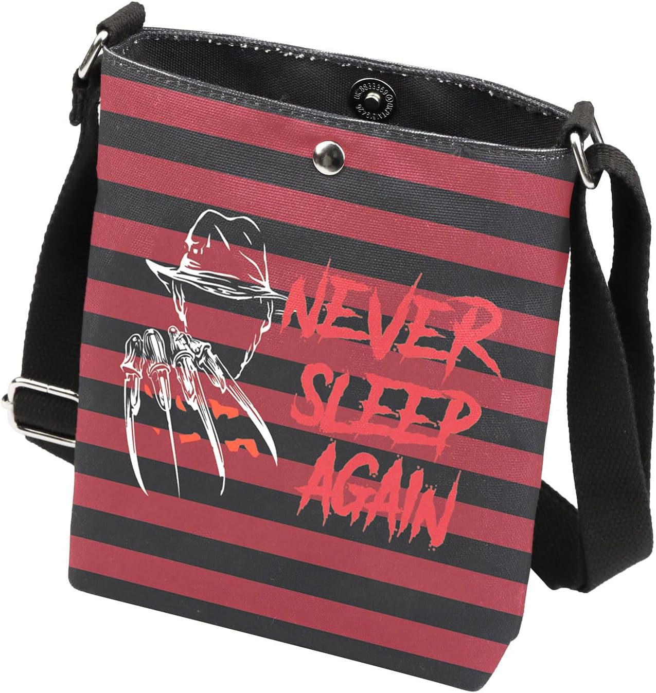 XYANFA Horror Movie Crossbody Bag Fan Gift Scary Movie Lover Gift Never Sleep Again Purse Shoulder Bag - Image 5