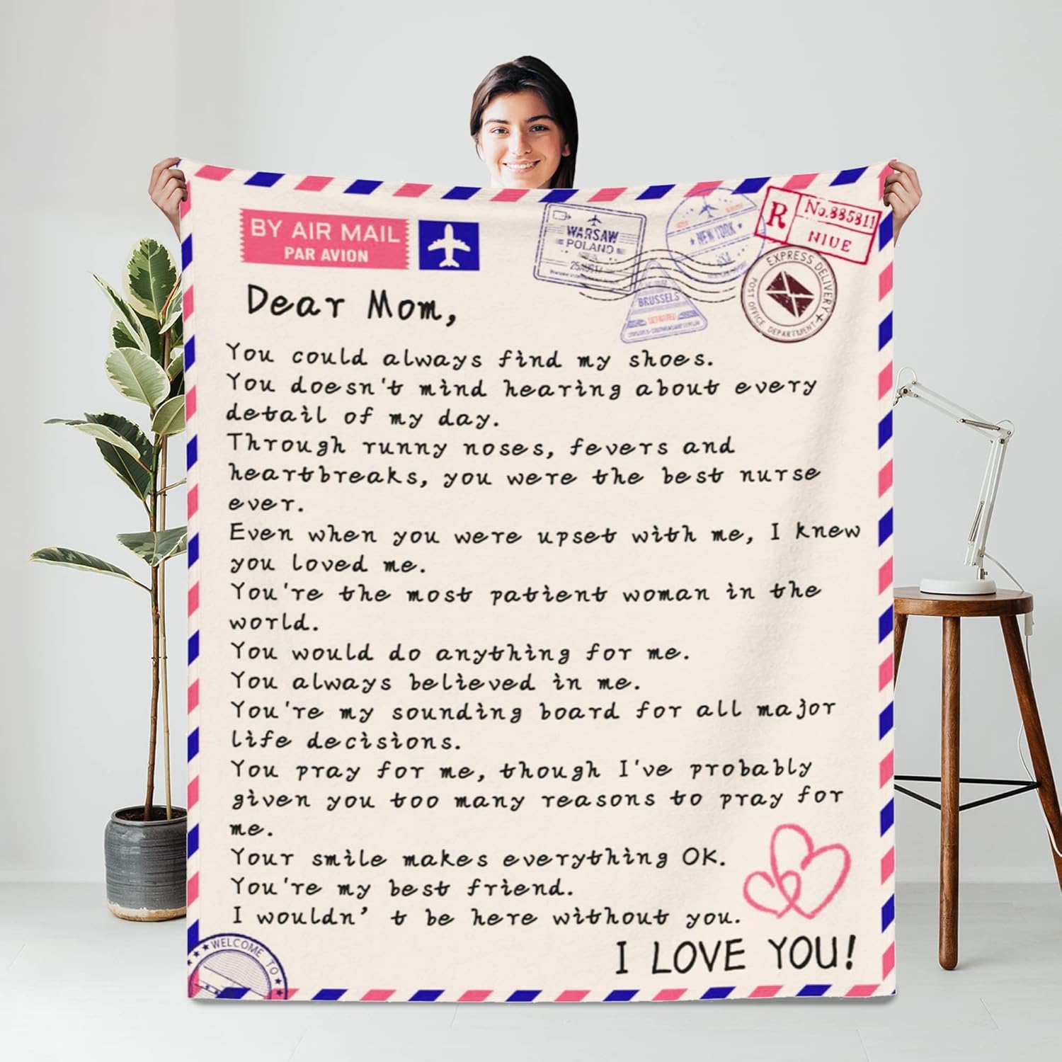 TUDSFV Gifts for Mom Blanket, Mother's Day Soft & Warm