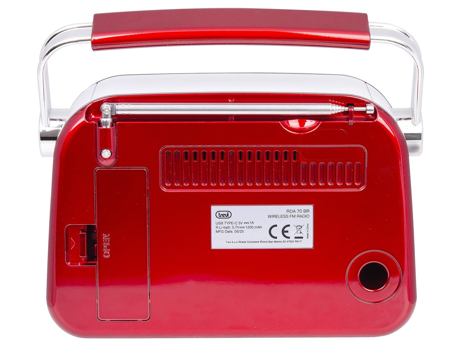 Trevi RDA 70 BR Radio Portatile Wireless Multibanda FM AM SW USB MP3 Batteria Ricaricabile al Litio Compatta