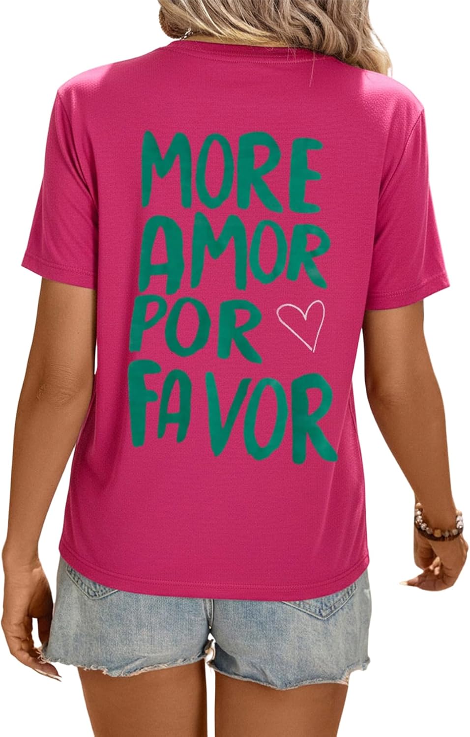 OYOANGLE Women's Graphic Tee Letter Print Crop Tshirt Short Sleeve Casual Summer Boho Top