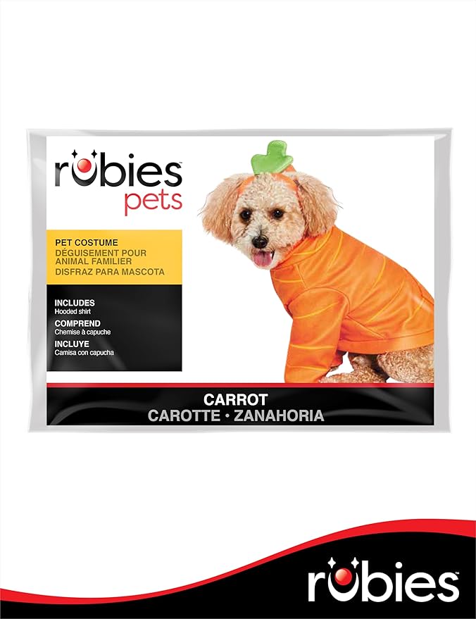 Disfraz de Zanahoria para Perros Rubies, Talla Grande miniatura 4