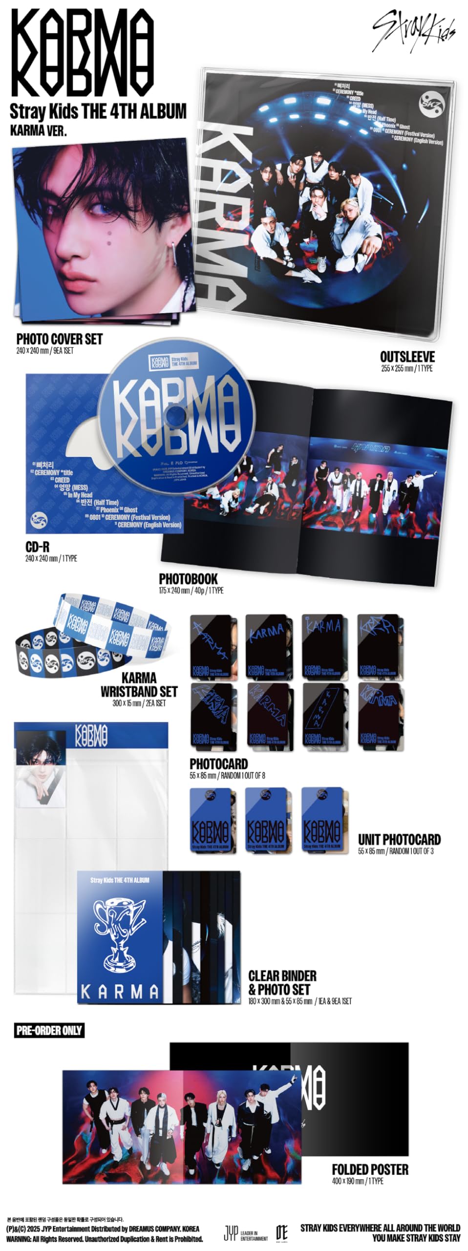 Amazon.com: (SKZ) Stray Kids KARMA Album 3p Set (1Limited+
