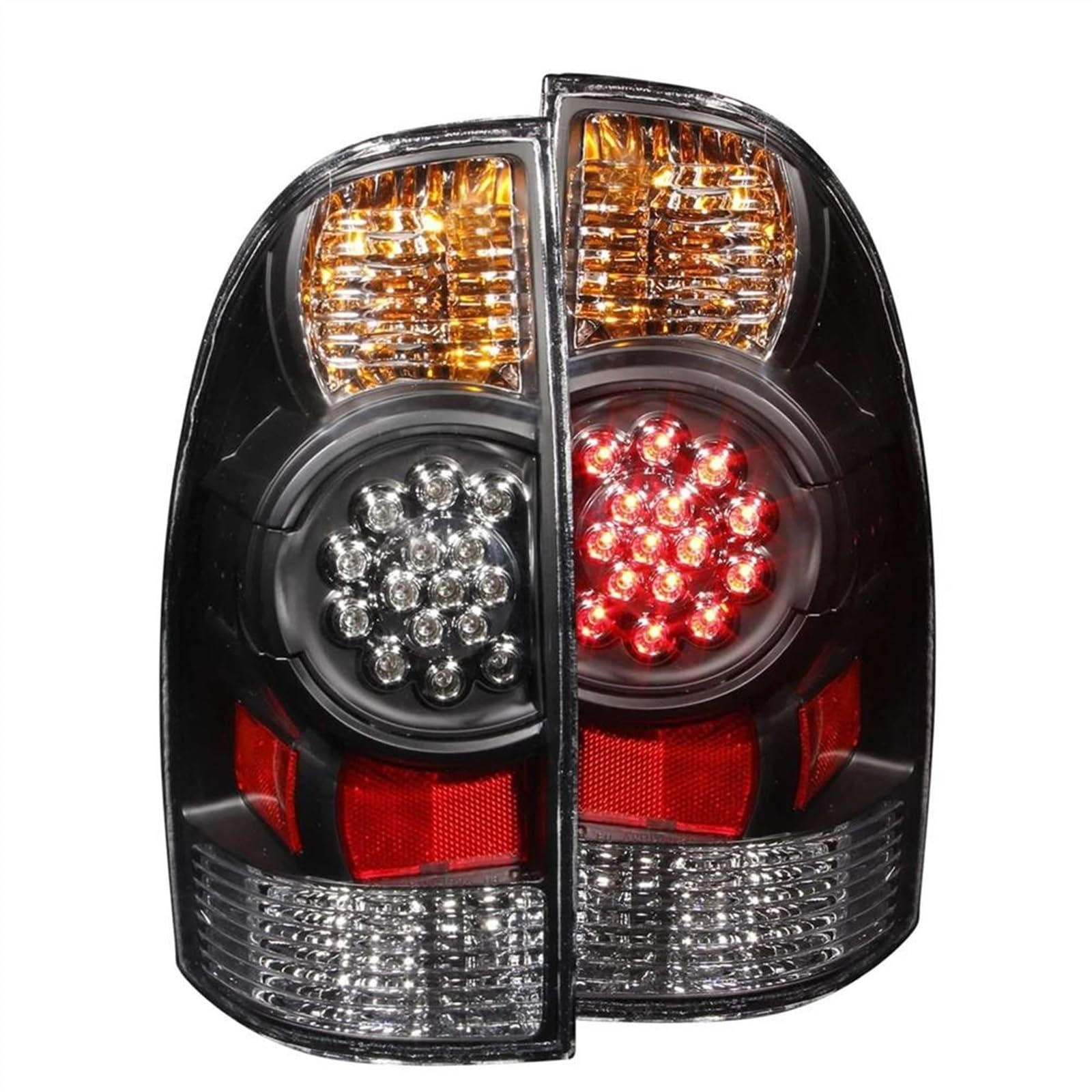 Fit For 2005-2015 Toyota Tacoma Red LED Tube Tail Lights Brake Lamps Assembly eB
