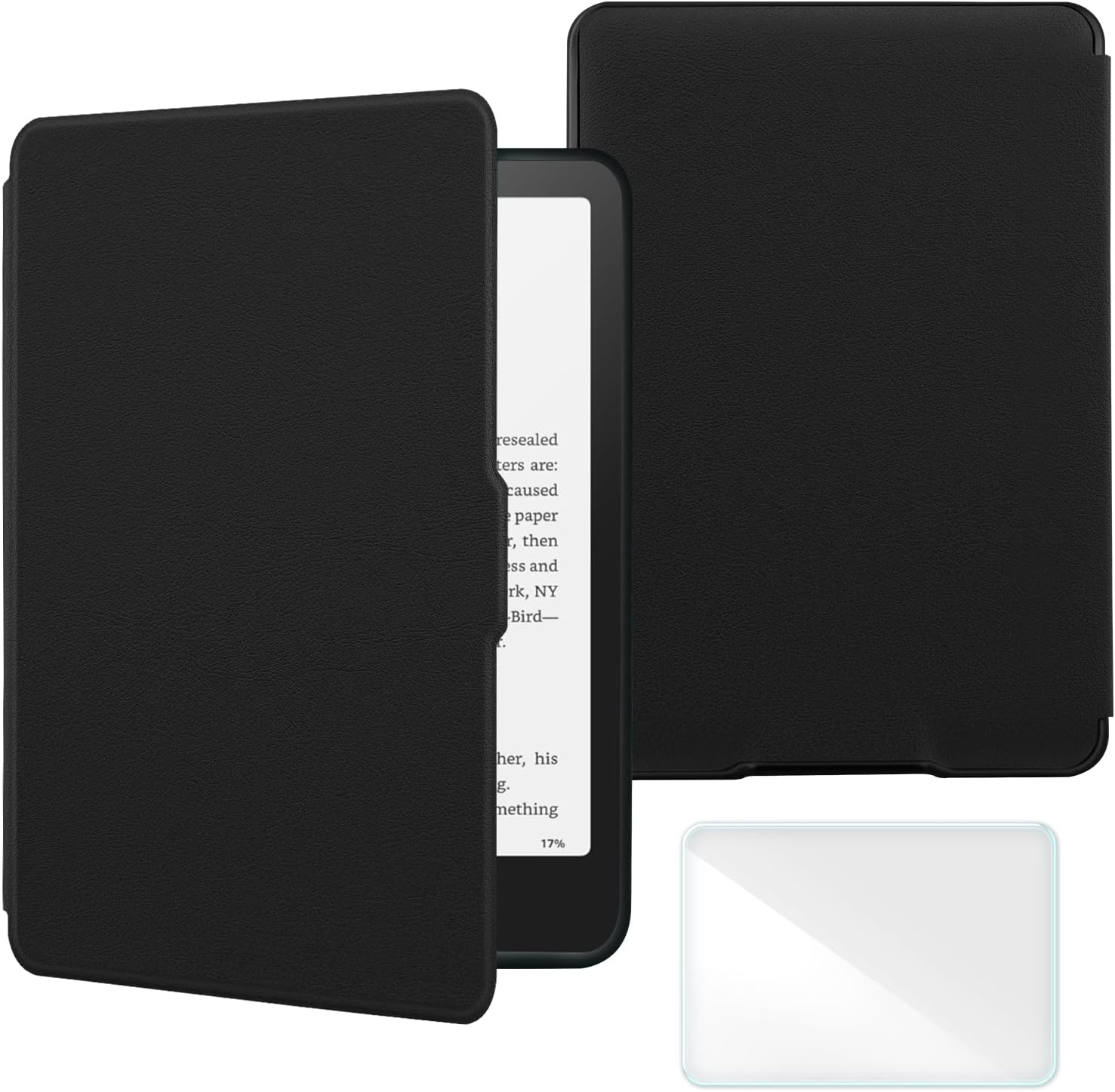 Smart Case for Kindle Paperwhite 5th/6th/7th Generation (2012-2015 Released, Model EY21 & DP75SDI), Includes a Screen Protector - PU Leather Cover with Auto Sleep/Wake