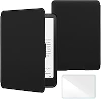 Vista 8 de Funda inteligente compatible con Kindle Paperwhite de 5ª/6ª/7ª generación (lanzado 2012-2018 - Modelo No.: EY21 y DP75SDI), incluye un protector
