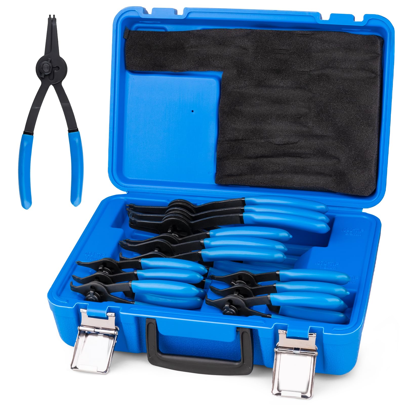 Janhemei Snap Ring Pliers Set - 12 Piece -1